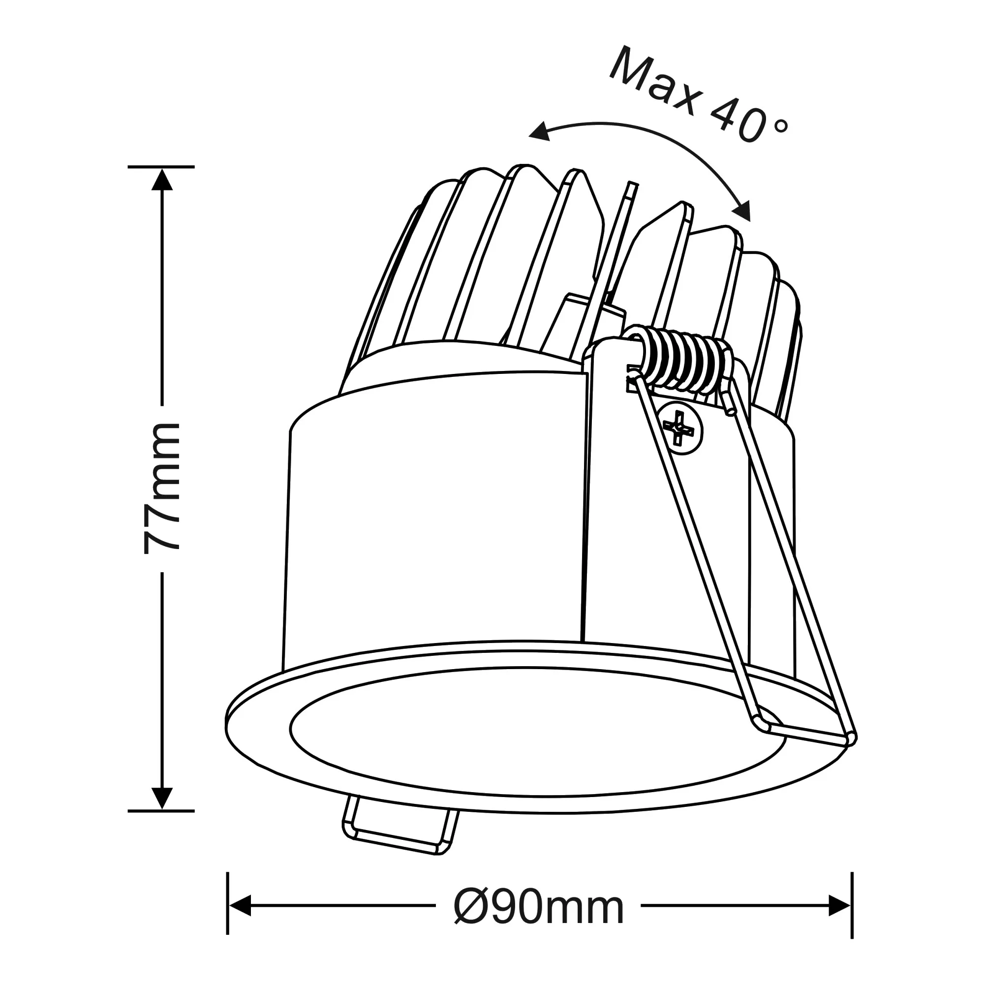 Bibi 10 Recessed Ceiling Luminaires Dlux Round Recess Ceiling